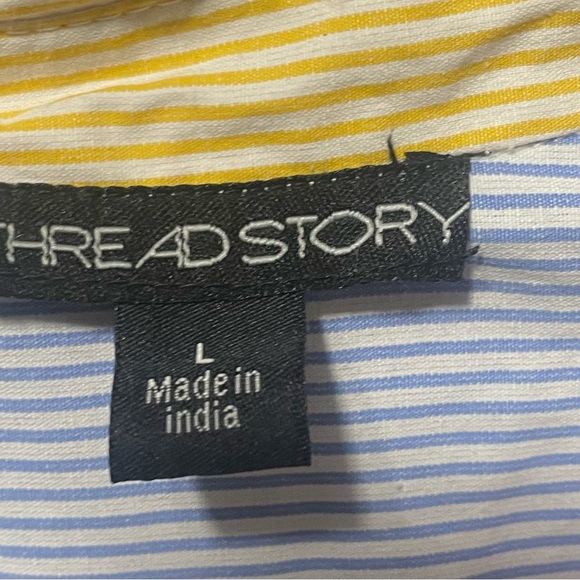 Multicolor Striped Women's Top by No Boundaries - Picture 3 of 5